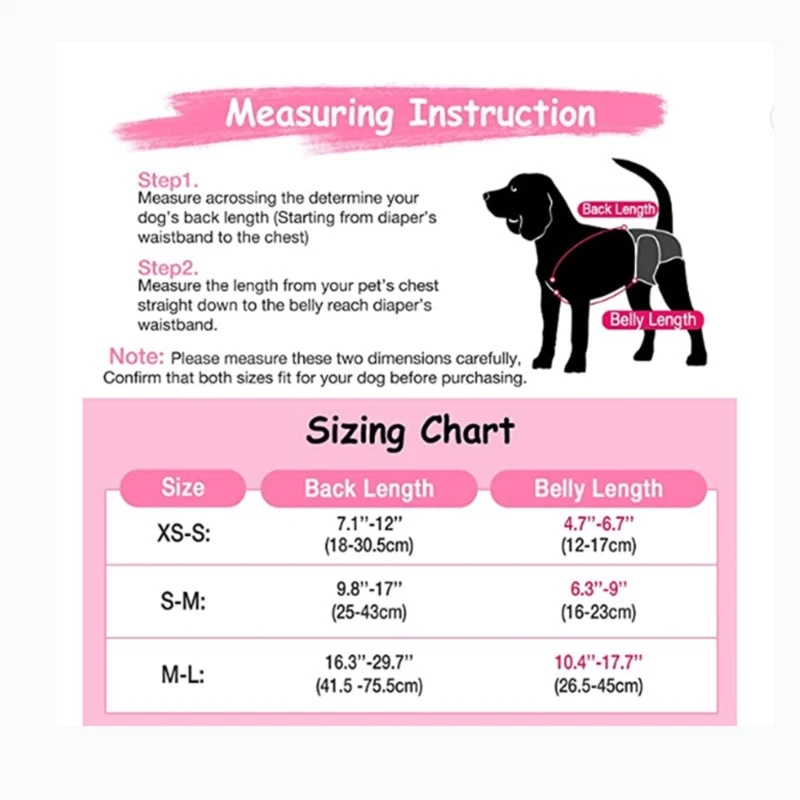 Pet Diaper Fastening Straps for Dogs Cats Adjustable Elastic Diaper Suspenders 6