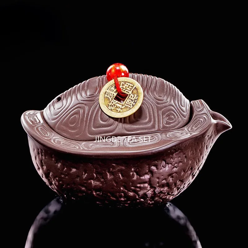 Chinese Yixing Master's Handmade "ultra Rich" Purple Clay Teapot, Hand Held Tea Ware,Relief Carving, Tea Set  Puer Tea Pot 130ml