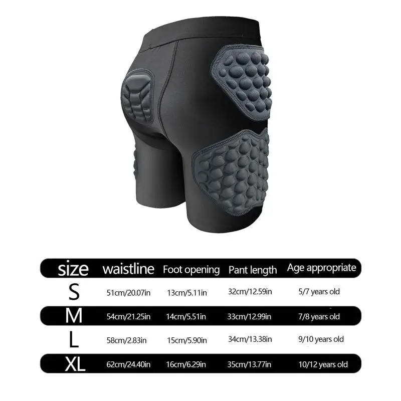 Motorcycle Shorts Skating Hip protector MTB Motocross Hip Paddeds Compression Shorts 3D Protection Pants for Youth