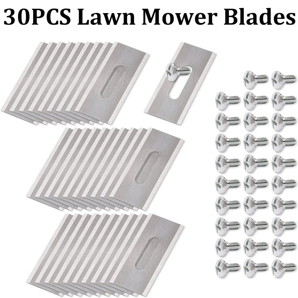 30PCS Replacement Trimmer Blades for Husqvarna Automower Robotic Lawn Mower Cutter Tool Accessories
