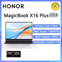 New HONOR Laptop MagicBook X16 Plus 16"Inch 2.5K 120Hz AMD Ryzen R7 8845HS 16/32GB 512GB/1TB Computer PC Notebook Ultrabook 1