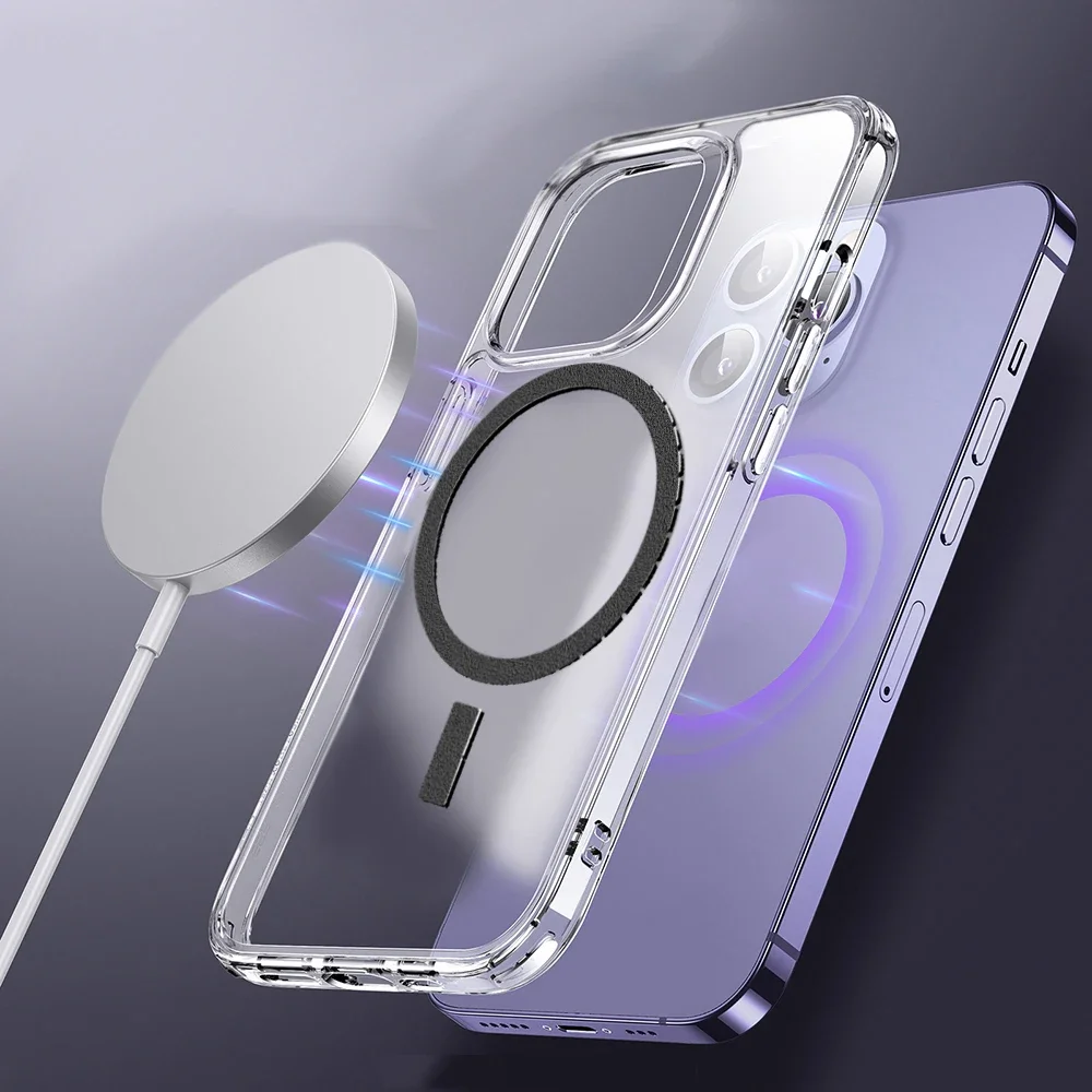 10-1PCS Universal Metal Magnet Plate Sheet Strong Magnetic Circle Ring Sticker for Apple IPhone 15 Magsafe Wireless Charging 4