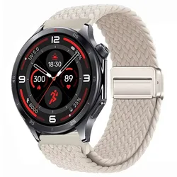 Braided Sport Nylon Strap, 22mm - Durable & Stylish Watchband Bracelet - OnePlus Watch 4 (Starlight )