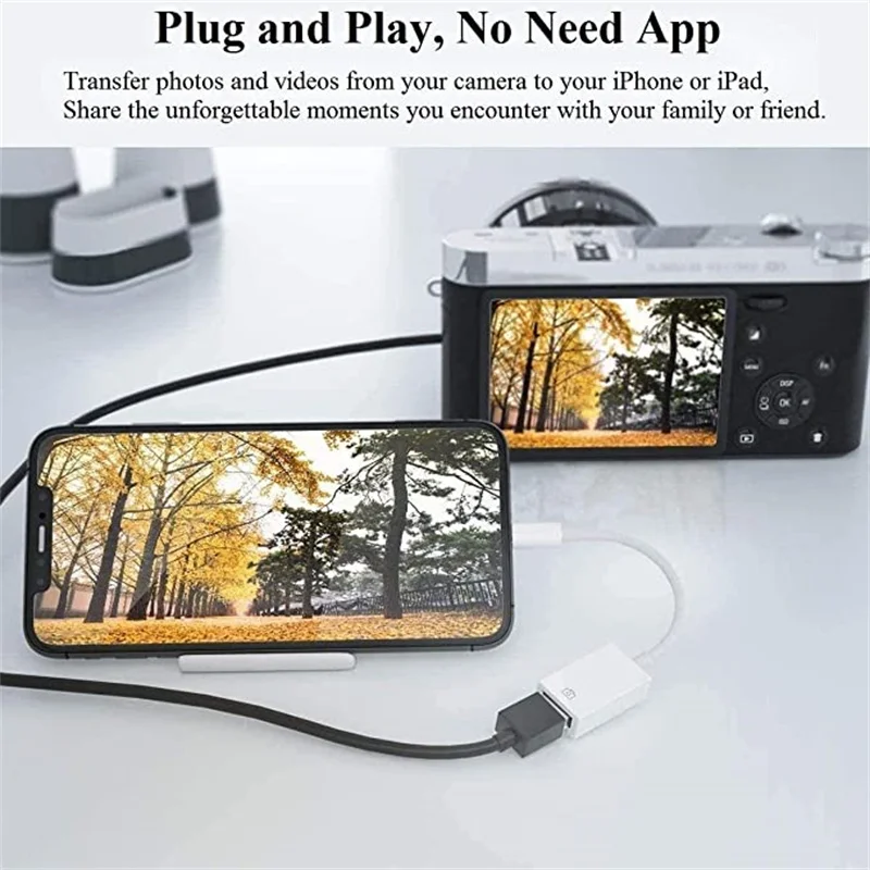 USB to Type C Adapter OTG Adapter Type C Adapter Lightning to USB C Adapter iOS to Type C Adapter Lightning to USB OTG Adapter for Lighting Type C to USB 3.0 for iPhone 15 14 13 Pro Max Date Transfer Cable U disk Camera Gamepad