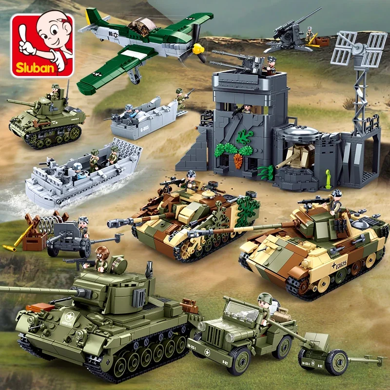WW2 Military Building Block Battle Army Land Force Normandy Landing ...