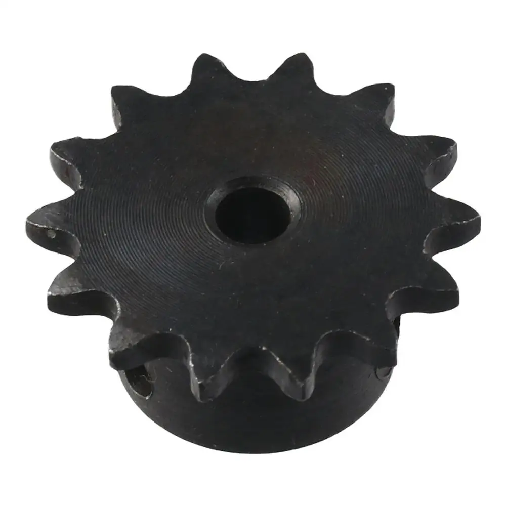14 Tooth B Type Roller Sprocket 25 Chain Black Oxide Industrial Chain Wheel Single Strand 1/4" Pitch C45 Carbon Steel