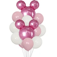 1set Pink Blue Foil Balloons Latex Balloon Baby Shower Birthday Party Decoration Kids Foil Balloon Air Globos Toy Supplies 1