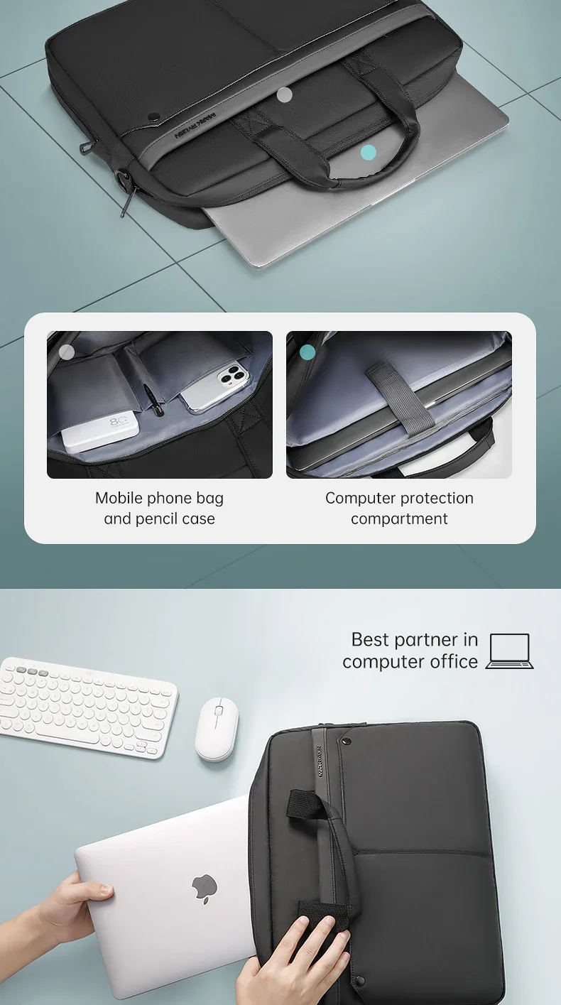 Mark Ryden 14 15.6 inch Laptop Bag Business Briefcase 2-way Water Repellent Laptop HandBag