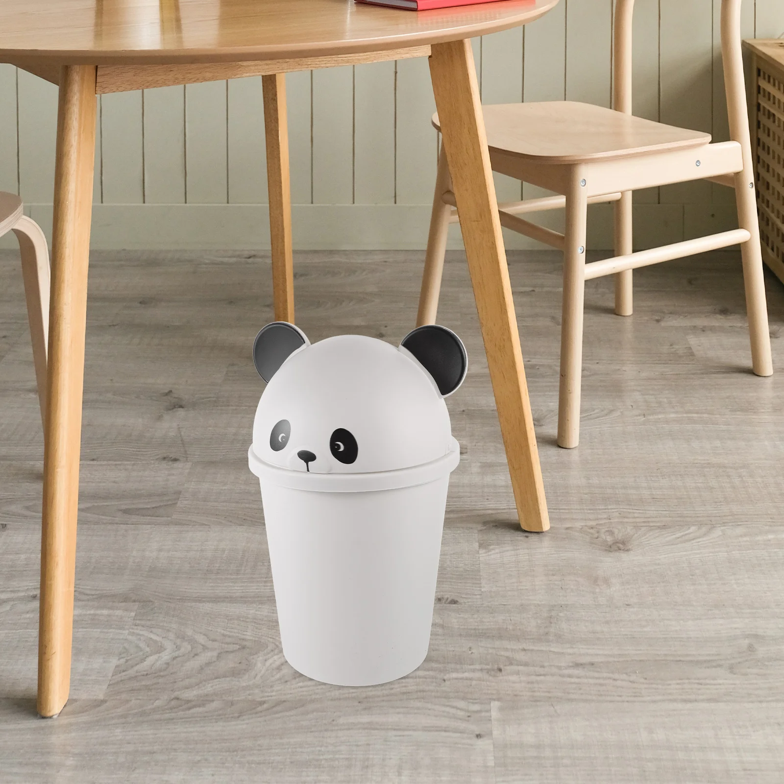 

Desktop Trash Bin Panda Can Outdoor Car Best Dog Poop Container Garbage With Lid Bathroom Dustbins Lids for outside