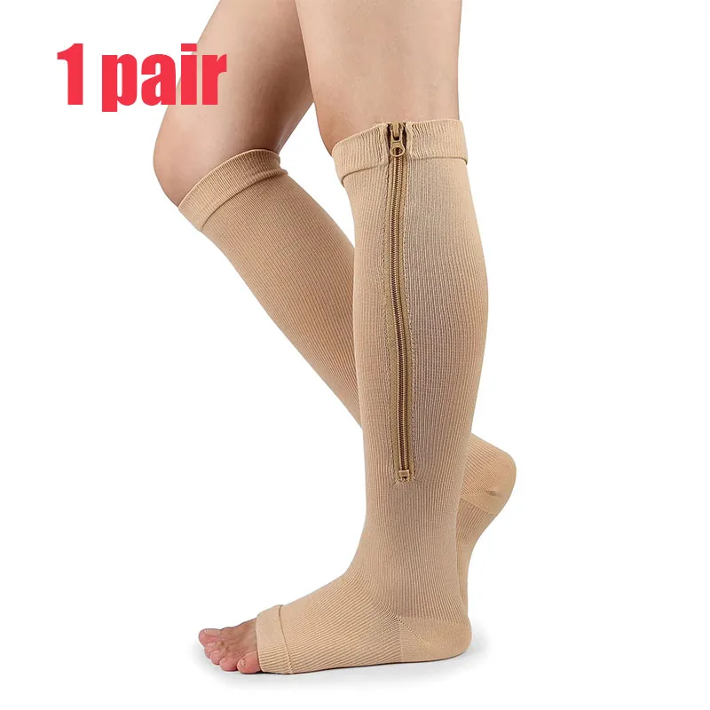 Revitalizing Zippered Compression Socks – Enhance Circulation & Soothe Aches (Available in Sets)