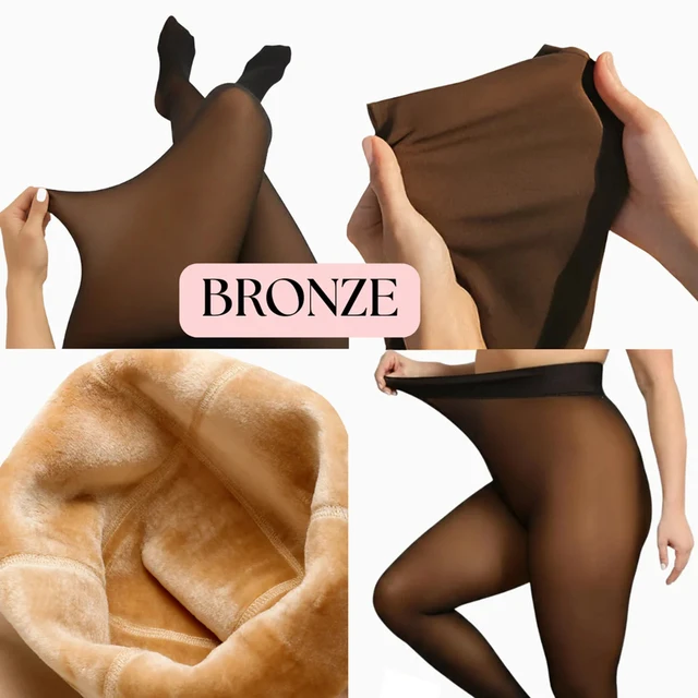 85274-c82b0e.jpg Collants thermiques doublés en polaire pour femmes, une couture, collants chauds et transparents, faux collants thermiques translucides épais, Leggings pour temps froid