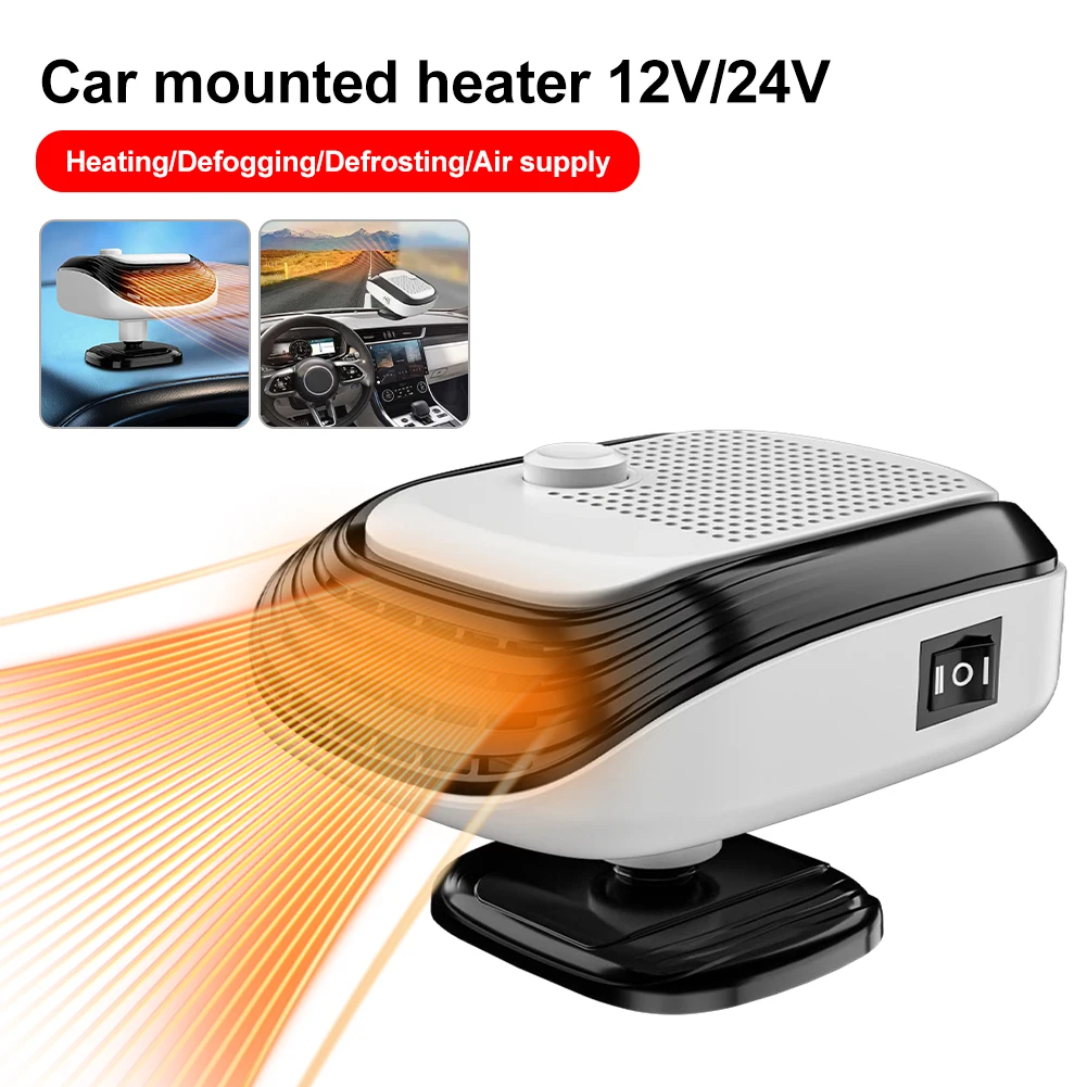 

2 in 1 Universal Car Defroster Heater 12V/24V Adjustable Car Cooling and Heating Fan Window Defroster for Truck SUV Defroster