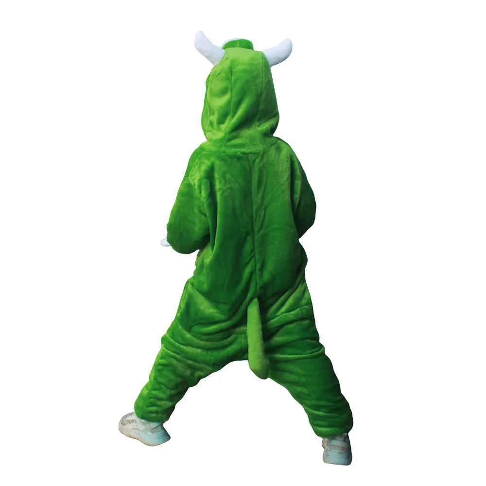 Cosplay Costumes Children Pajamas Kigurumi Pajamas Monster Mike Cosplay Kigurumi Children Onesies Kids Pajamas Flannel Costume Jumpsuit