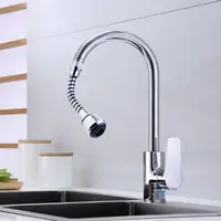 360° Degree Kitchen Faucets Extension Bathroom Sink Spray stainless steel Gun Faucet Extender High Pressure Tap Adaptor Rotation 2