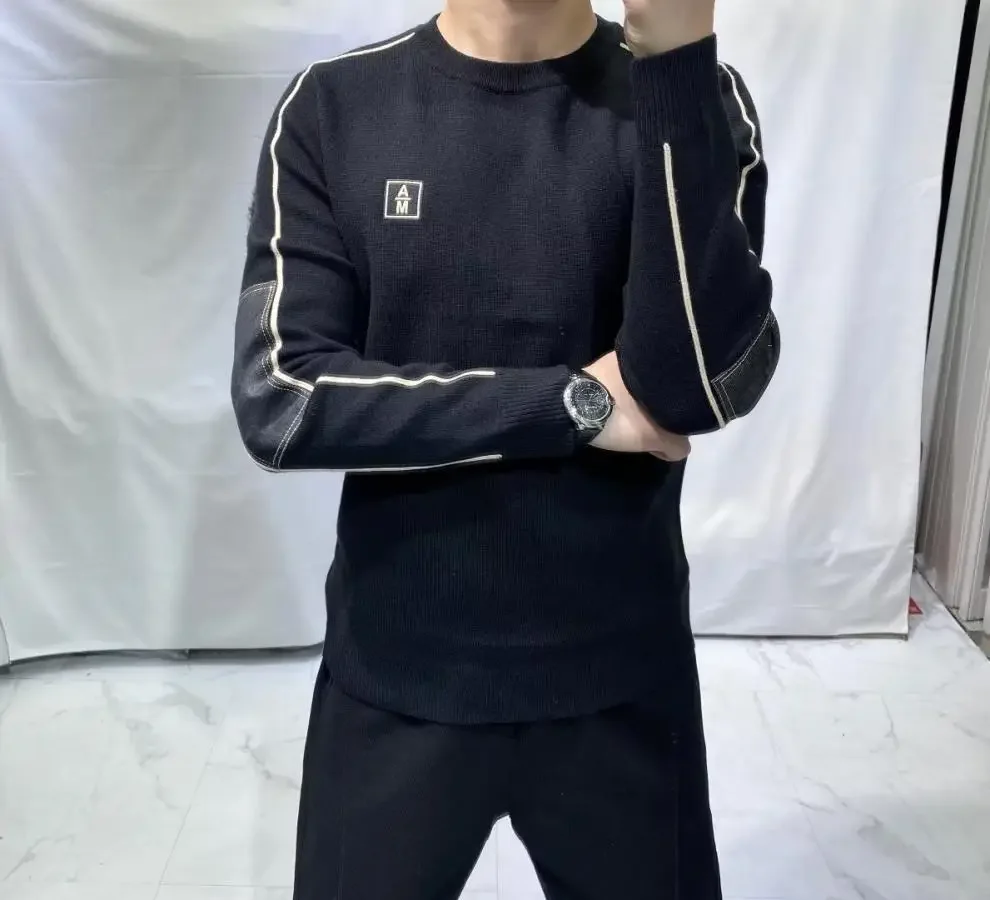 Description Picture 6 of itemFashionable Versatileunique Men's Long Sleeve Knit Sweater Round Neck Pullover Autumn New Style Casual Cross-border