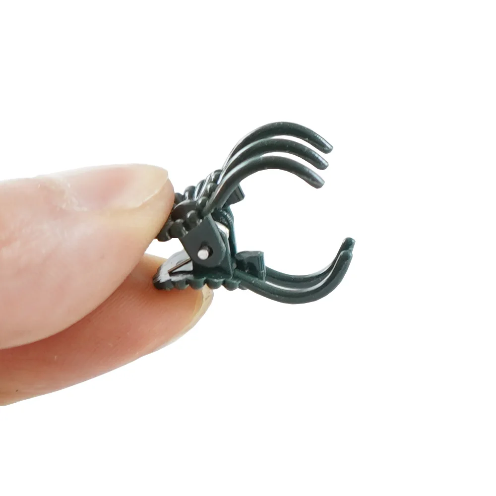 30-1000PCS 5-Claw Green Phalaenopsis Orchid Plant Clips Adjustable Clamp for Climbing Flower Support Stem Fixed to Stakes