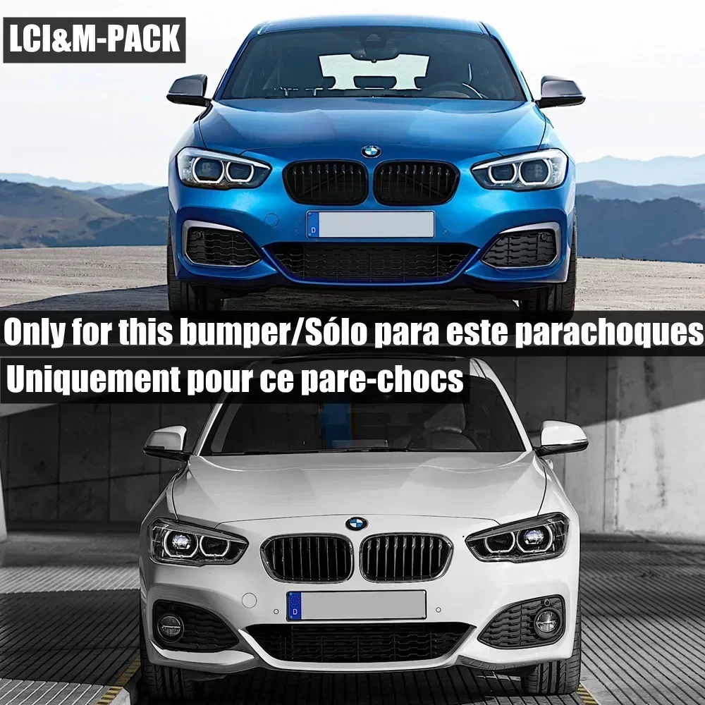 3 PCS BMW F20 F21 LCI Maxton Style Front Bumper Lip Splitter Spoiler 1 Series 118i 120i 120d M135i M140i M-Pack 2015- car accessories double sided adhesive spoiler rear bumper lip car bumper guards