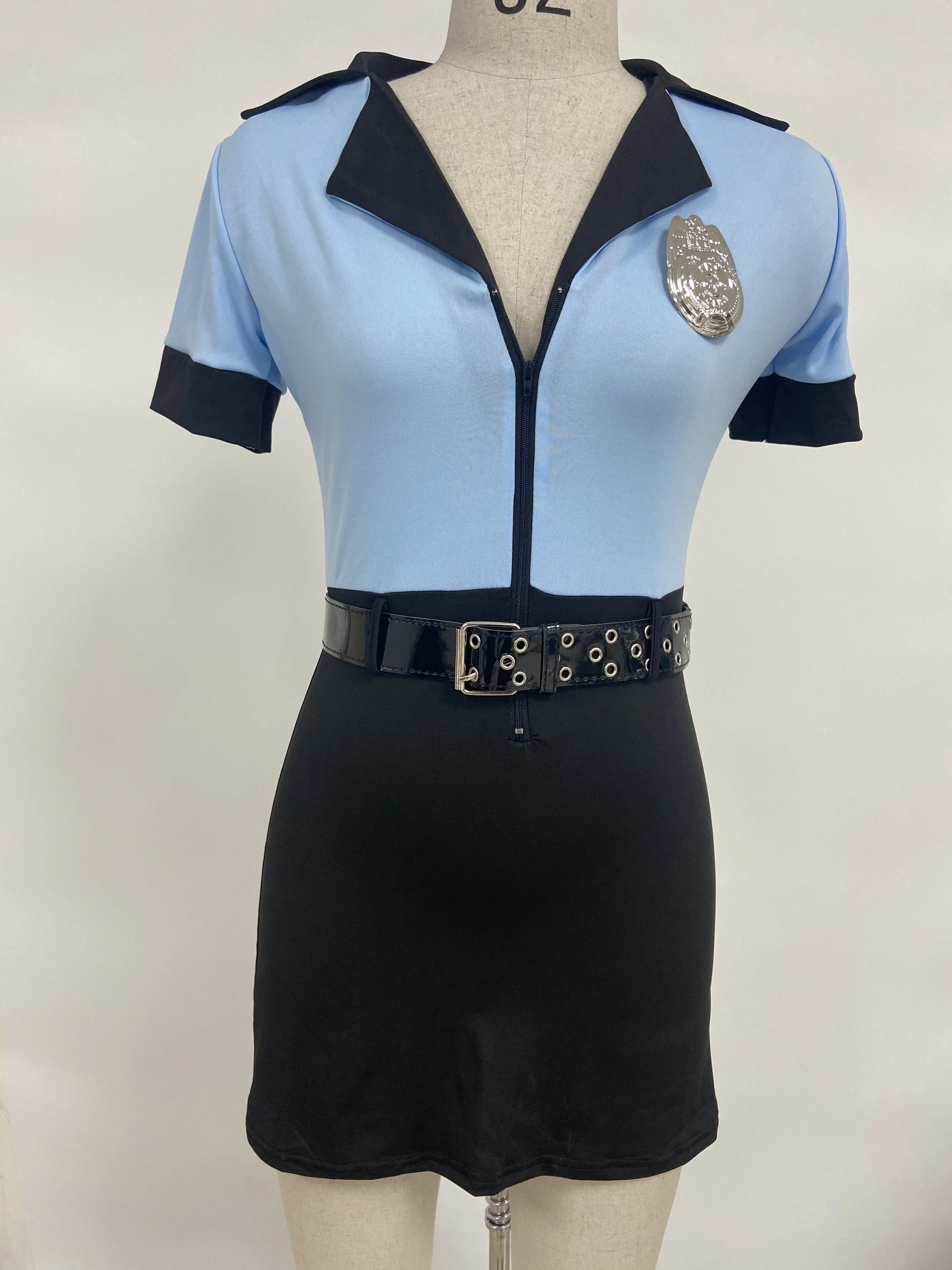 Vocole Police Women Costume Sexy Cop Officer Cosplay Fancy Dress Uniform
