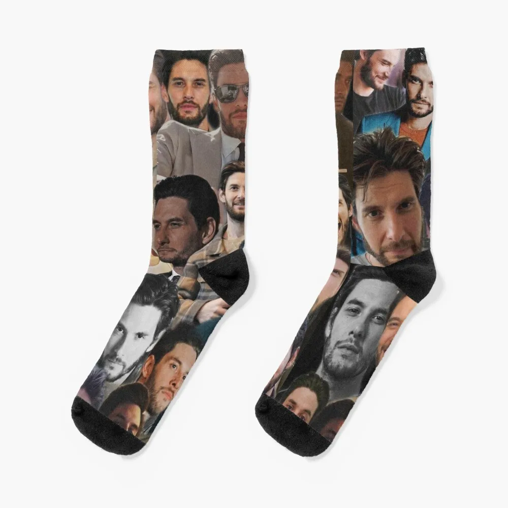 

ben barnes collage Socks sports stockings Funny socks luxury sock Girl'S Socks Men's
