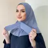 Soft Elastic Ready Jersey Cotton Hijab Undercap For Muslim Woman Bonnet Solid Color Instant Inner Caps Ladies Headband Free Size 1