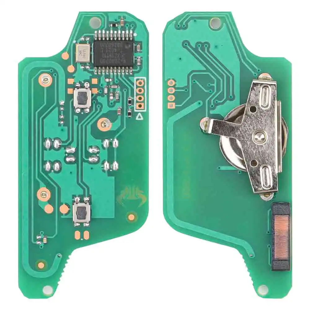 Smart key remote LIXIANG Modified Flip Remote Car Key ASK/FSK 433Mhz ID46 For Peugeot 207 308 307 407 607 807 For Citroen C2 C3 C4 CE 0523