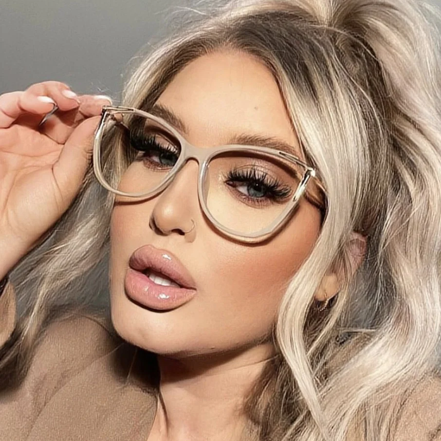 NYWOOH Sexy Cat Eye Glasses Frames Women Brand Designer Transparent Op –  Cinily