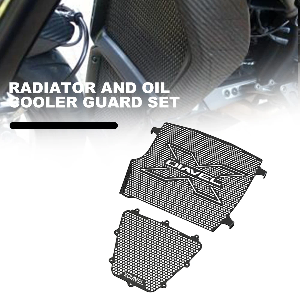 

For Ducati XDiavel Motorcycle Radiator Grille Guard Cover And Oil Cooler Guard XDiavel S 2016 2017 2018 2019 2020 2021 2022 2023