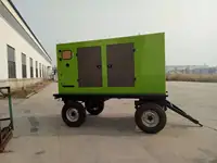 Générateur diesel mobile silencieux 62,5 kVA 50 kW avec moteur diesel ZH4105ZD / remorque 4 roues et alternateur sans balais 4