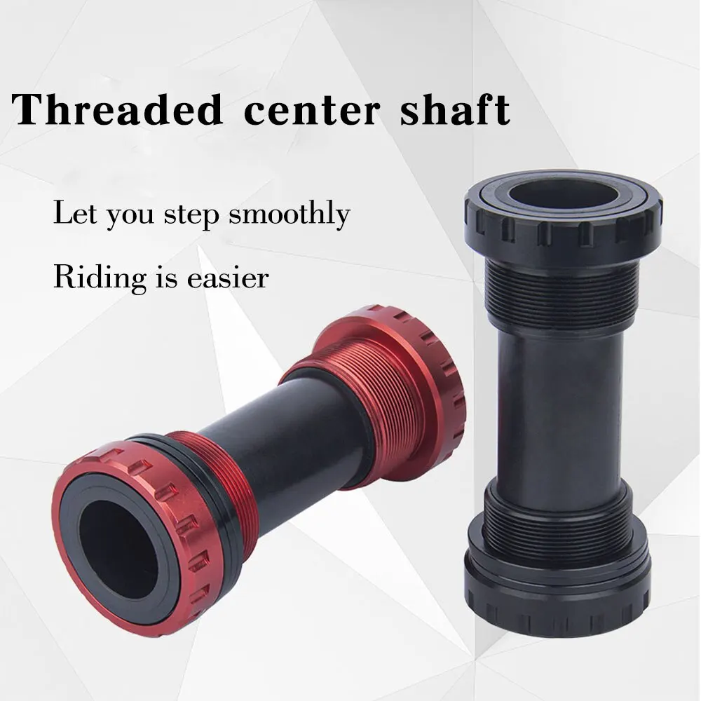 Bicycle Bottom Bracket BOLANY BB91 Bicycle Center Shaft Mountainous Road Bike Bottom Sealed Bearing Threaded Center Shaft Bicycle Accessories