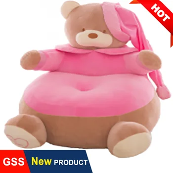 Copridivano per bambini Baby Soft Velvet poltrona Boy Girl Pouf Pouf Futon Gaming Sofa mobili per bambini simpatico peluche Teddy Bear Seat