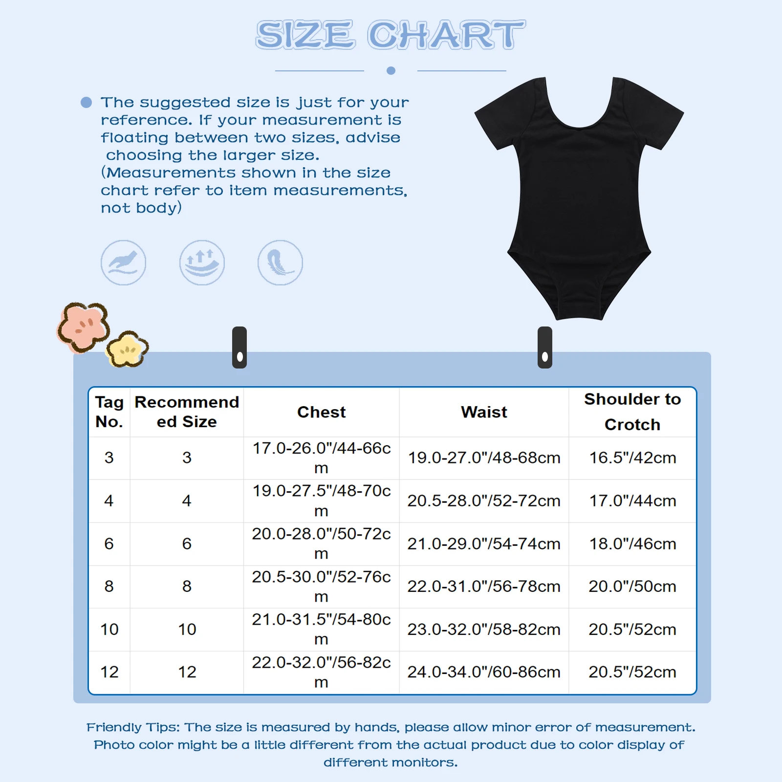 Ballet Leotard Kids Girls Ballet Leotard Cotton Short Sleeves Bodysuit Dancewear Gymnastics Leotard Dancing Costumes Outfit