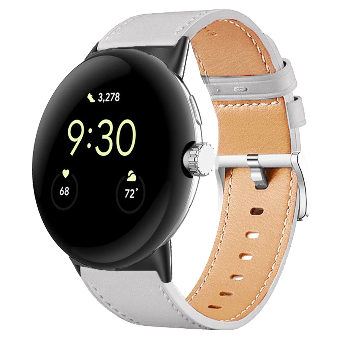 ตัวเลือกสินค้า สายรัดข้อมือหนังแท้ Google Pixel Watch 4 ปรับขนาดได้ สวมใส่สบาย