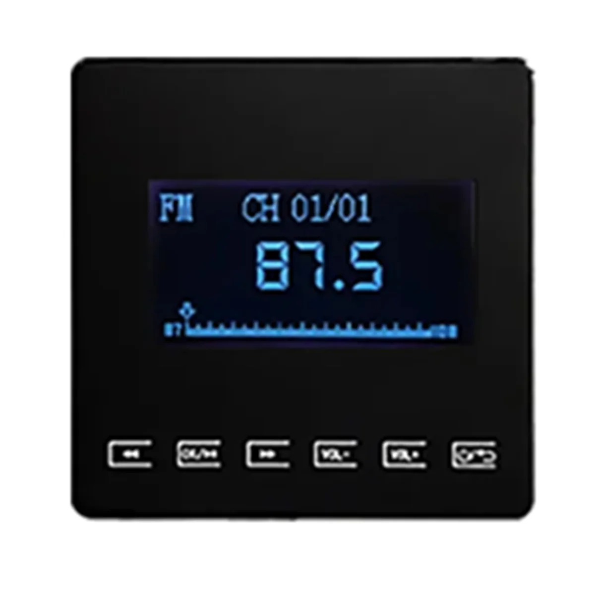 FUFU 86 블루투스 미니 홈 배경 음악 시스템은 FM TF 블랙용 벽걸이 형 앰프 터치 키와 호환됩니다.