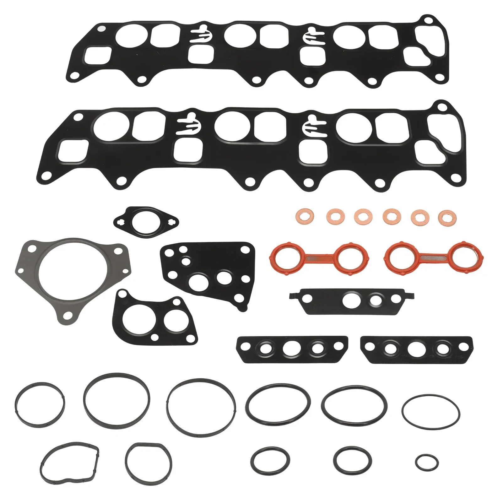 Car Oil Cooler Gasket Kit For OM642 280 300 320 350 CDI For Mercedes W203 W204 W211 S203 S204 W639 W461 W166 W164 carburetor carb gaskets