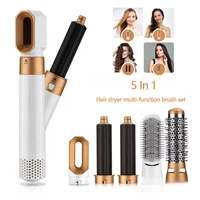 Peigne à air chaud 5-en-1 pour coiffeur, fer à boucler automatique, peigne lissant, sèche-cheveux, cadeau de vacances 1