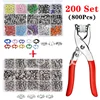 9.5mm Metal Hollow Five-Claw Snap Button For Installing Clothes Bag Sewing And DIY Craft Hand Pliers Tool 1