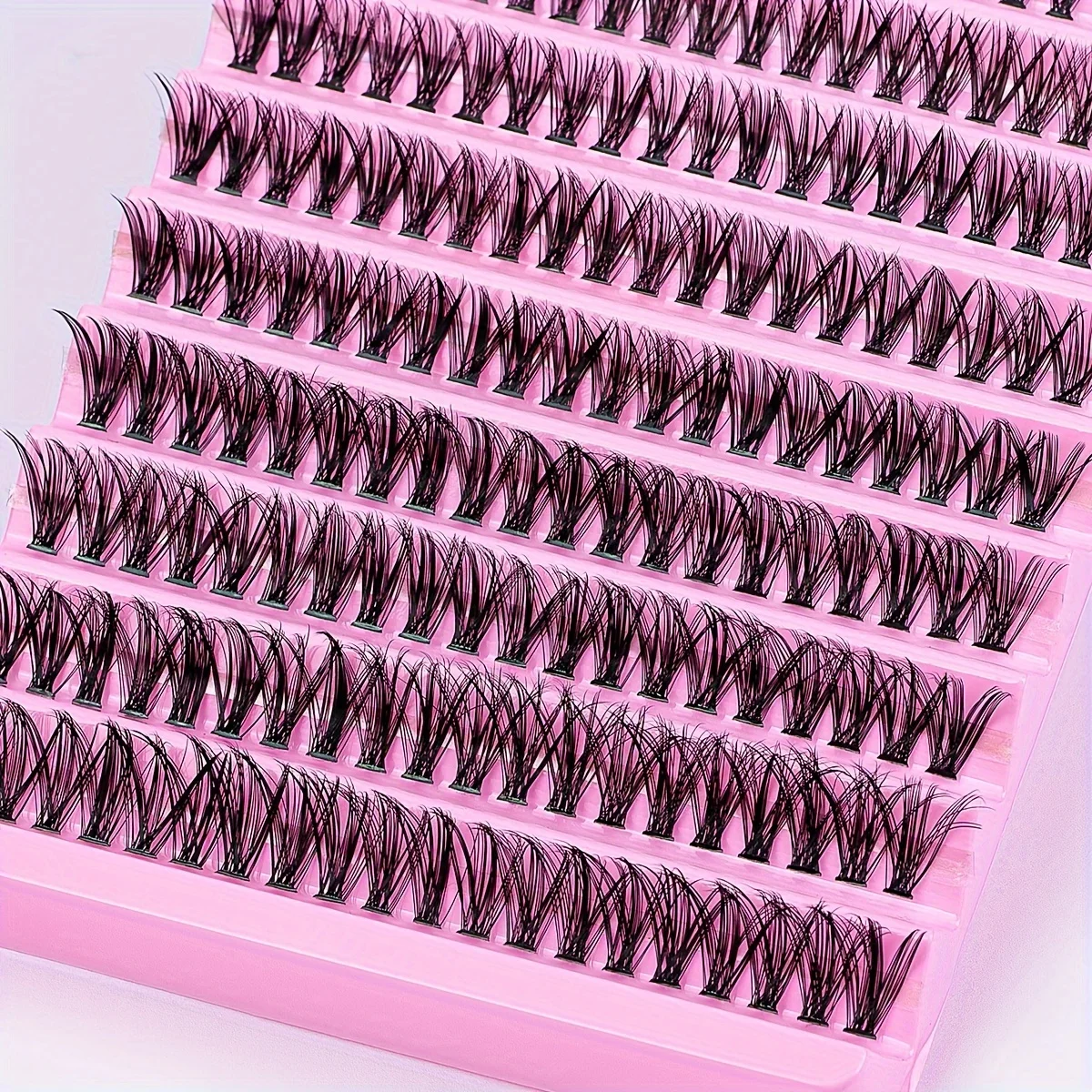 DIY Eyelash Extension Kit 200pcs Individual Lashes Cluster D Curl 8-16mm Mix Lash Clusters with Lash Bond and Seal and App lash extension kit