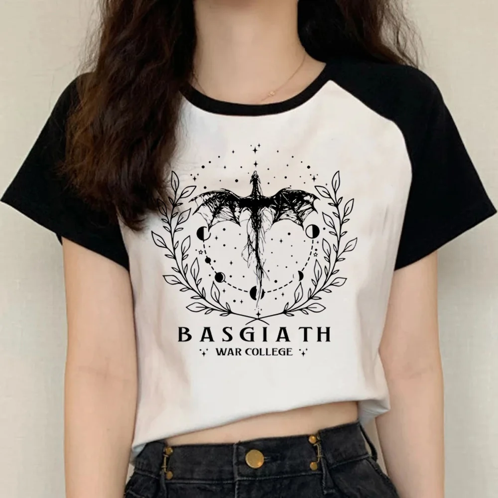 

Fourth Wing t shirt women Japanese Tee girl anime clothes