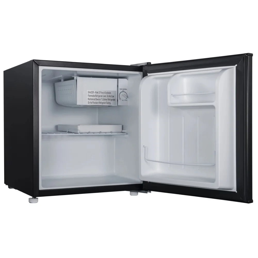 Galanz 1.7 Cu Ft Single Door Mini Fridge Compact Portable Refrigerator 1 Wire Shelf Slide out 2 Adjustable Leveling Feet