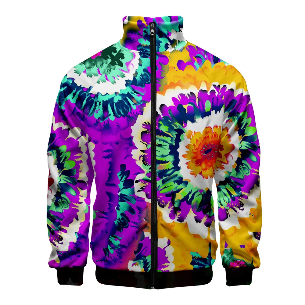 Coats Tie dye colorful psychedelic hoodie men women cosplay men Jacket sweatshirts