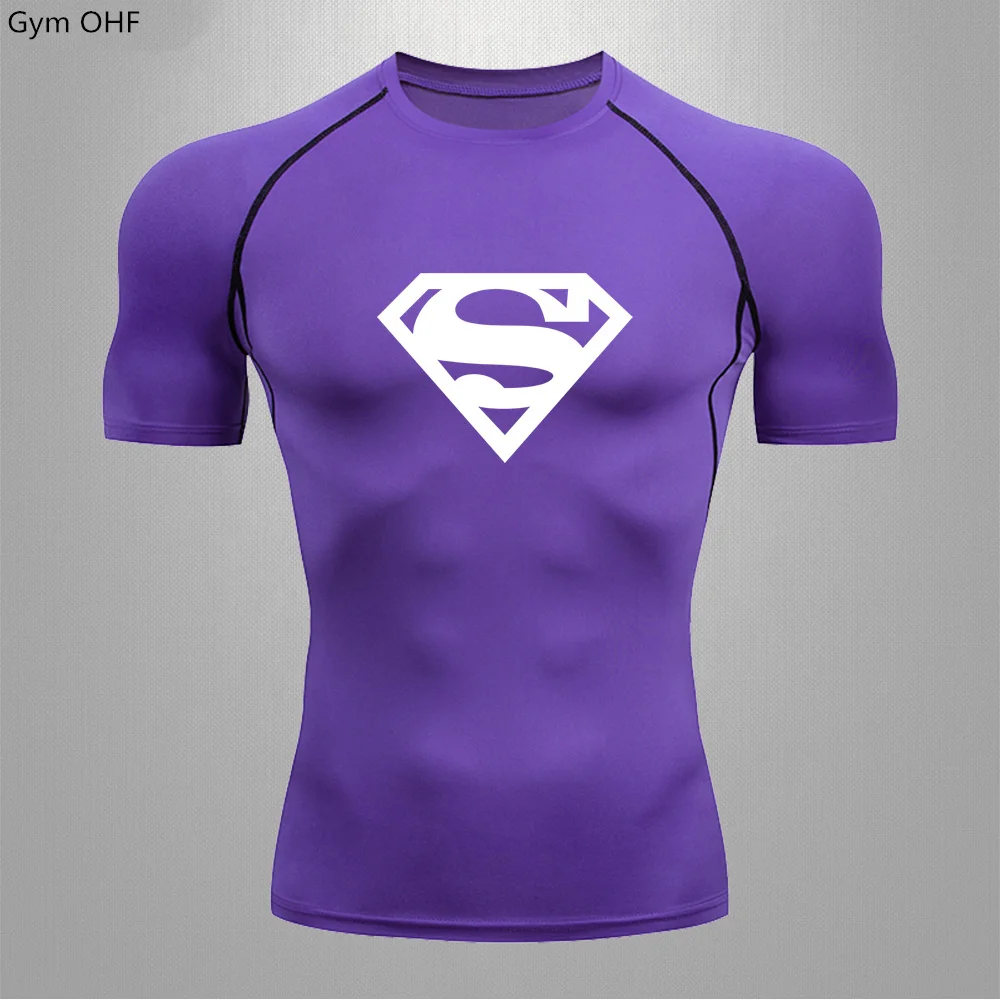남성용 스포츠 티셔츠, 팬티 스타킹 탑, 긴 소매 빠른 건조, 통기성 복싱, Jujitsu Camping Mma Rashguard