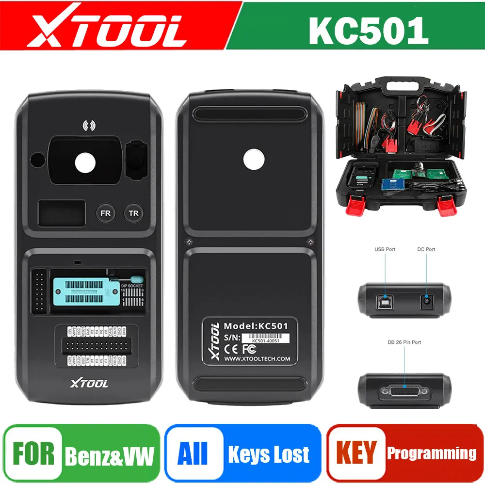 Xtool Kc501 Professional Car Key/Chip Programmer Lettore Ecu Per Benz Infrared Key Write Mcu/Eeprom Chip Funziona Su X100 Pad3 A80Pro