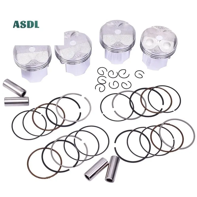 

55mm 55.25mm 55.5mm 55.75mm 56mm Motorcycle Piston and Ring Kit For Honda CB400 CB-1 CB1 CB 1 CBR400 NC23 NC29 CB CBR 400 Rings