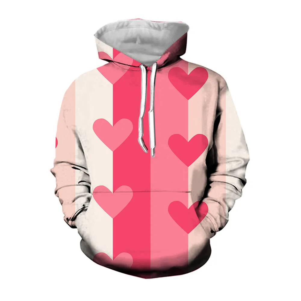 

Jumeast New 3D Printing Colorful Aesthetic Stripe Mens Hoodies Oversized Fashion Streetwear Casual Hoodie Men Clothes Loose Coat