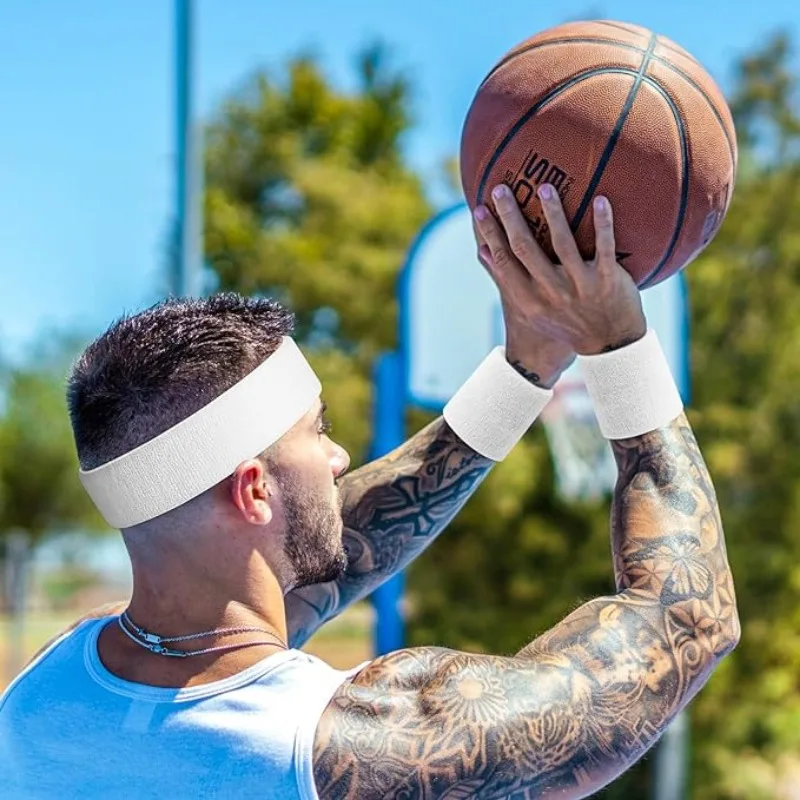 1Pc Towel Yoga Hairband Sport Headband Ribbons Elastic Sweat Hair Band For Men Women Running Fitness Accessories Head Sweatband - Image 5