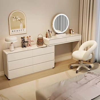 Contenitori per toeletta di design per ragazze Cassetti per trucco Semplice toeletta da scrivania moderna Tocador De Maquillaje Mobili per la casa