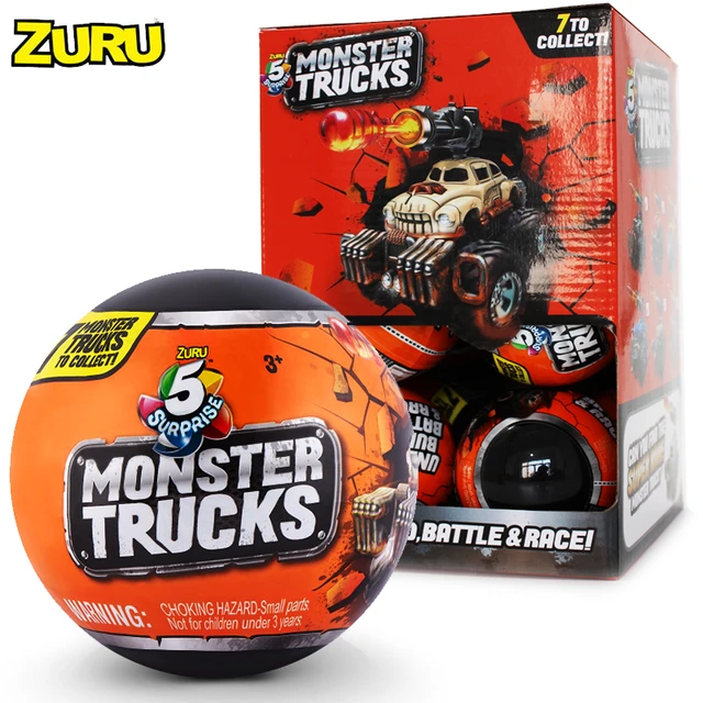 Real Zuru 5 surprise Mini Brands Toys Monster Trucks Toy Surprise Anime  Children Toys For Boys Collectible Toy Mystery Capsule - AliExpress