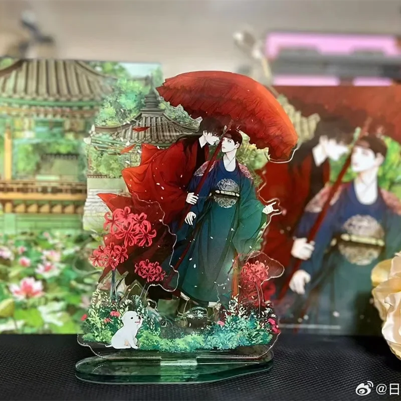 

Акриловая подставка для ключей с призраками в ночное время, Женский аниме-орнамент Jaesshin Nok, подарок мужчине, модель брелока, украшение для рабочего стола