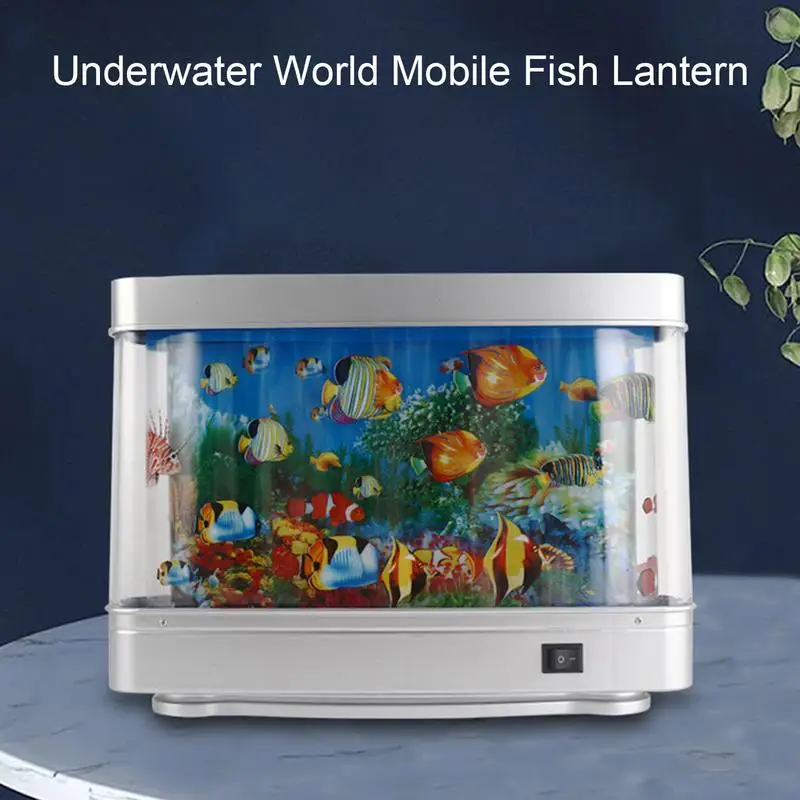 

Artificial Tropical Fish Tank Lamps Portable Virtual Ocean In Motion Aquarium Decor Simulation Ornamental Fish Tank Lamp