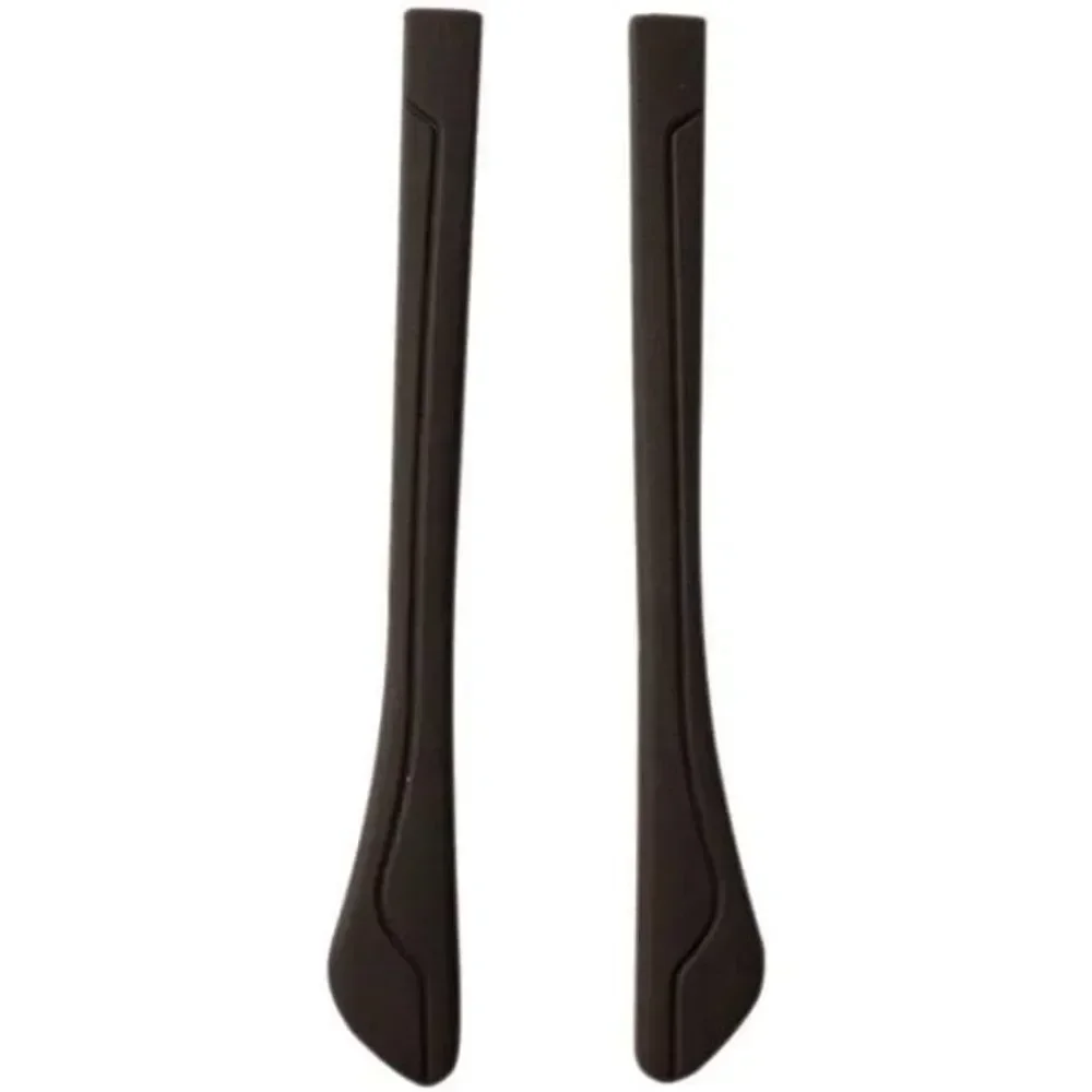 안경 템플 NEW 한 쌍의 갈색 부드러운 고무 교체 안경 템플 커버 금속 암용 팁 끝